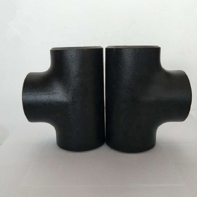 Accessorio per tubi a 48 pollici dipinto nero del CS trasversale uguale ASME B16.47 BW del T di ASME B16.9