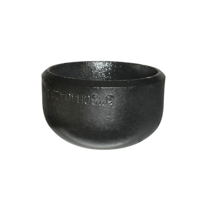 Testa servita ellittica d'acciaio nera saldabile della guarnizione del cappuccio SS400 DIN2605 del tubo DN15