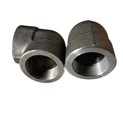 Asme B16.11 Astm A105 ha forgiato la femmina del gomito 3000lb del acciaio al carbonio infilata